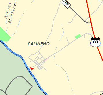 Salineño is just north of Roma on Route 83.