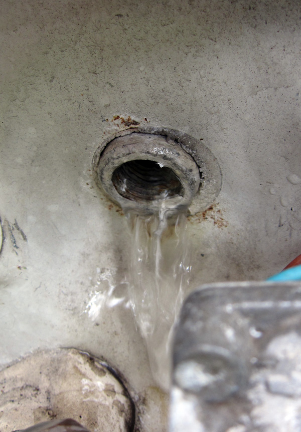 The hot water tank plug is easy to lose -- I usually put it back in loosely after draining.