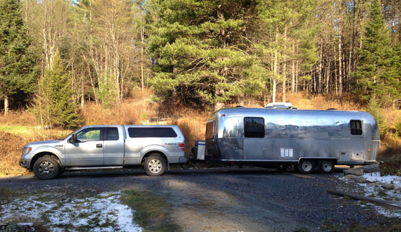 All set to motor over for some last minute tuneup items. Truck and Airstream looking ok.