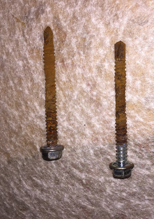 These came out hard - it's time for stainless steel replacements.